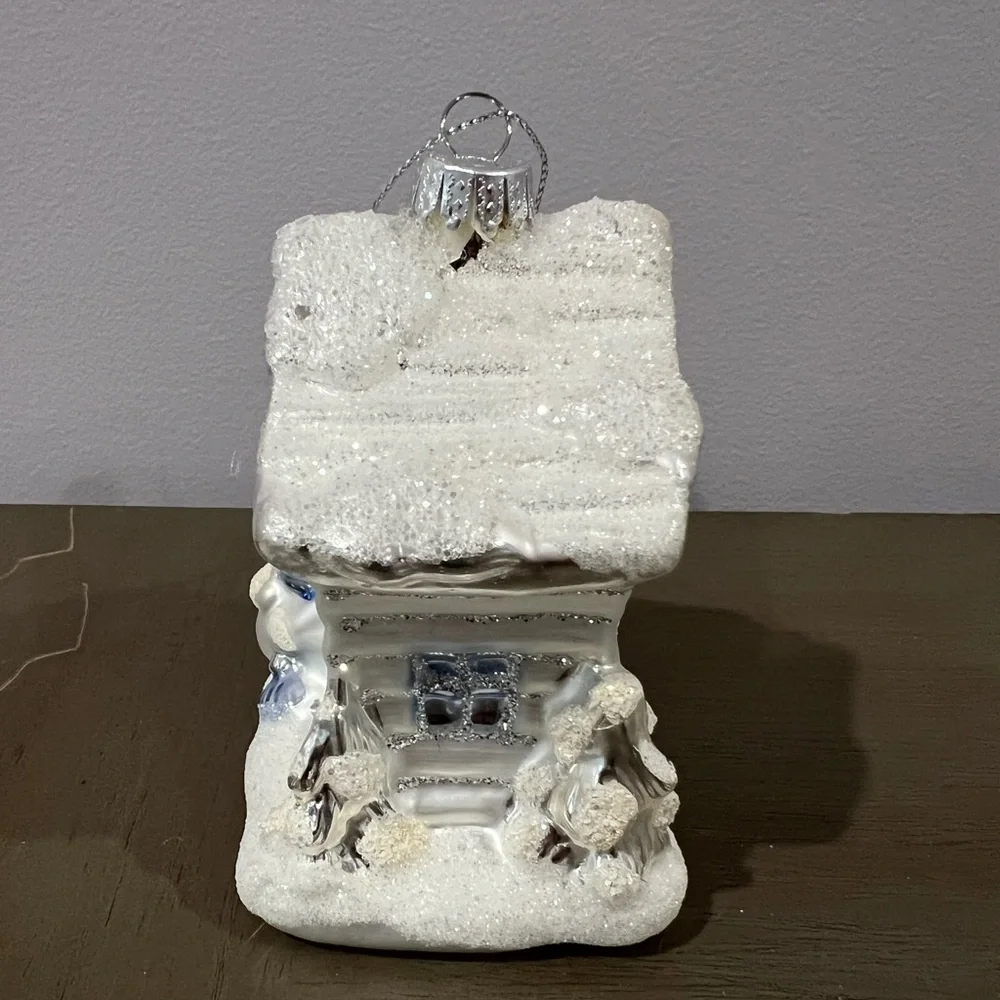 Target Silver and White Snowman House Ornament